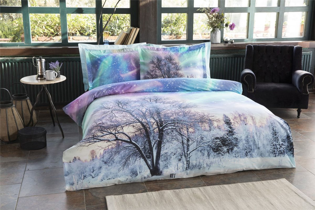 Design Bettwäscheset | 200cm x 220cm | Northern Lights | 4-teilig