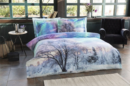 Design Bettwäscheset | 200cm x 220cm | Northern Lights | 4-teilig